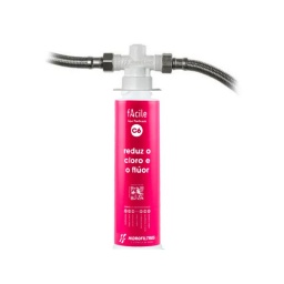 PURIFICADOR DE AGUA FACILE C6 ROSADO, REDUCE EL CLORO Y EL FLOR